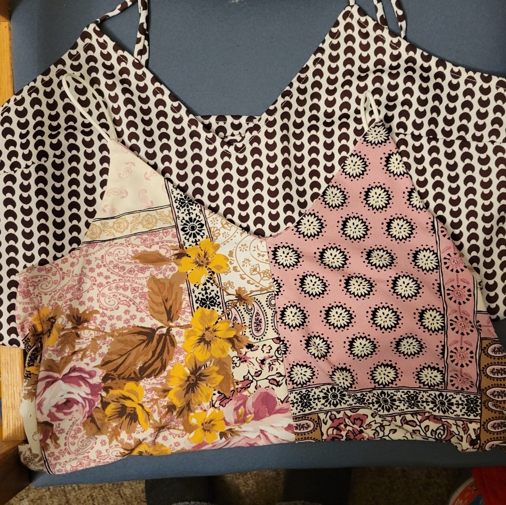 Boho Floral and Geometric Print Dress